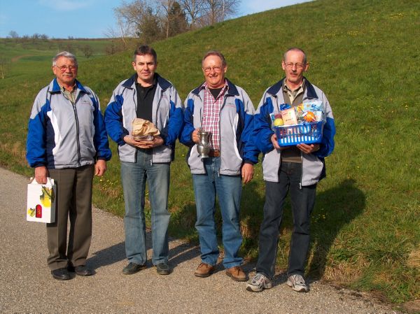 (v.l.n.r.) 4. Ledermann Fritz, 3. R�ede Walter, 1. Ehresheim Gerhard, 2. Merkofer Franz