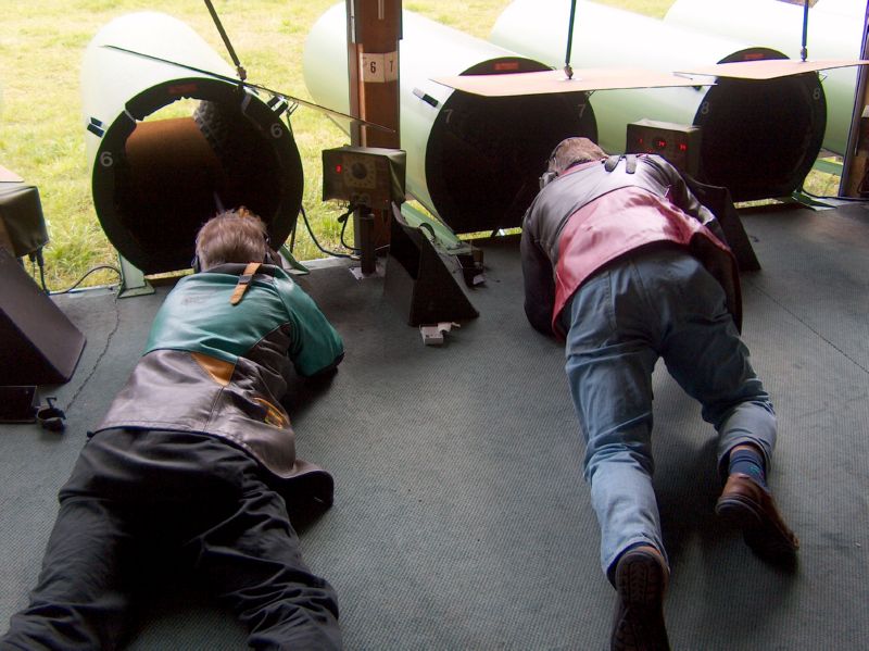 diese beiden Spitzensch�tzen schiessen in der 3. Runde auf die falsche Scheibe!