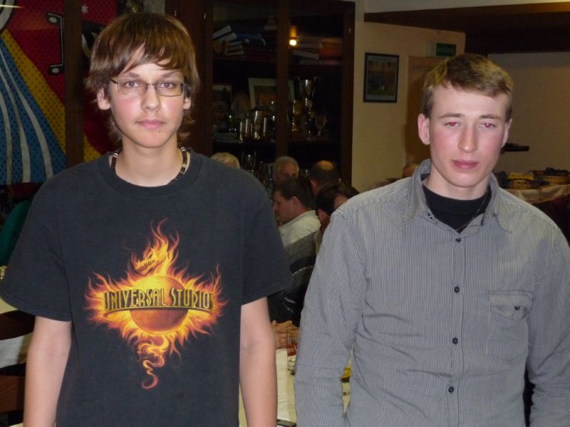 neu im Verein v.L.n.R. Lang Pascal und Fl�ckiger Kevin