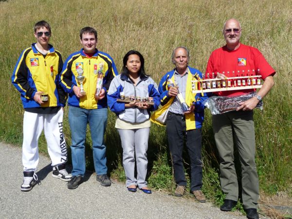 v.L.n.R. M�ller Aron, Strebel Oliver, Herrmann Suphansa, Merkofer Moritz und Bisig Andre