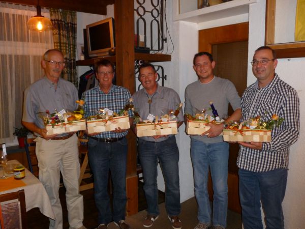 ��5. Merkofer Franz, 2. St�uble Willi, 1. Toni Weiss, 3. Ehresheim Patric, 4. Schraner Hanspeter