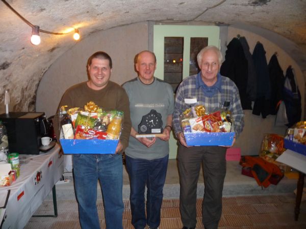 kleine Meisterschaft G300m v.L. 3. Rang St�uble Roger, 1. Rang Weber Ren�, 2. Rang St�uble Werner