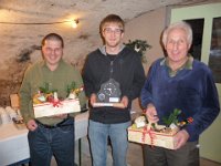 Kleine Meisterschaft G300m 2014 v.L.n.R Roger Stäuble (2), Patrick Schmid Sieger und Werner Stäuble (3)